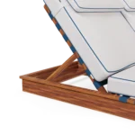 Altea double lounger by Mediterrazza, handcrafted outdoor daybed featuring a textured cord backrest and refined Mediterranean design.