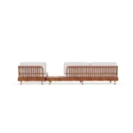 Moraira Sofa by Mediterrazza – Outdoor Sofa in Lacquered Metal, Fabric. Rear view revealing refined construction and distinctive backrest design.