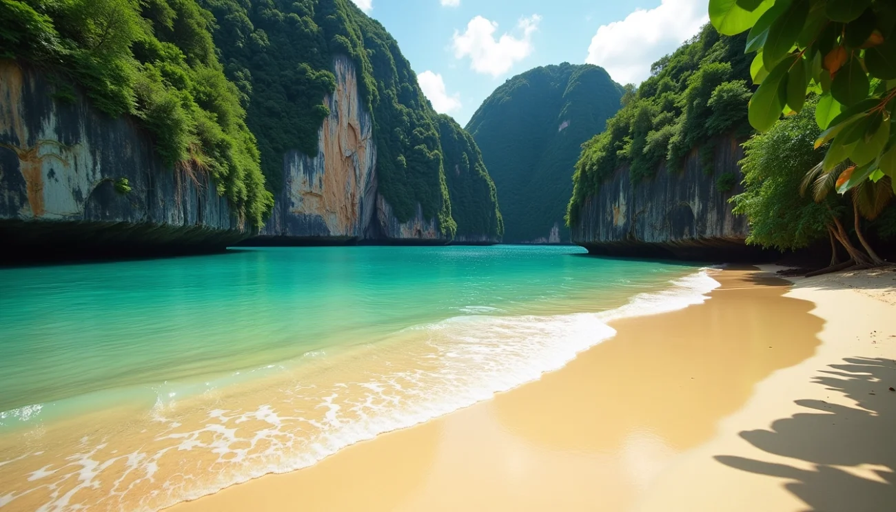 Paradisiac beach view