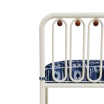 Ostuni Bar Chair Outdoor Bar Chair detail by Mediterrazza. Material close-up of Lacquered Metal, Fabric, Cord, embodying Mediterranean outdoor luxury.