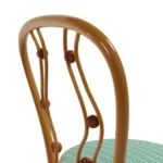 Polignano Dining Chair by Mediterrazza – close-up of Iroko Wood, Fabric, Cord craftsmanship. Luxury Outdoor Dining Chair detail shot highlighting artisanal cord and frame quality.