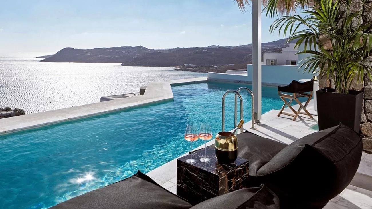 Designed Hotels with Iconic Poolside Spaces in Mykonos