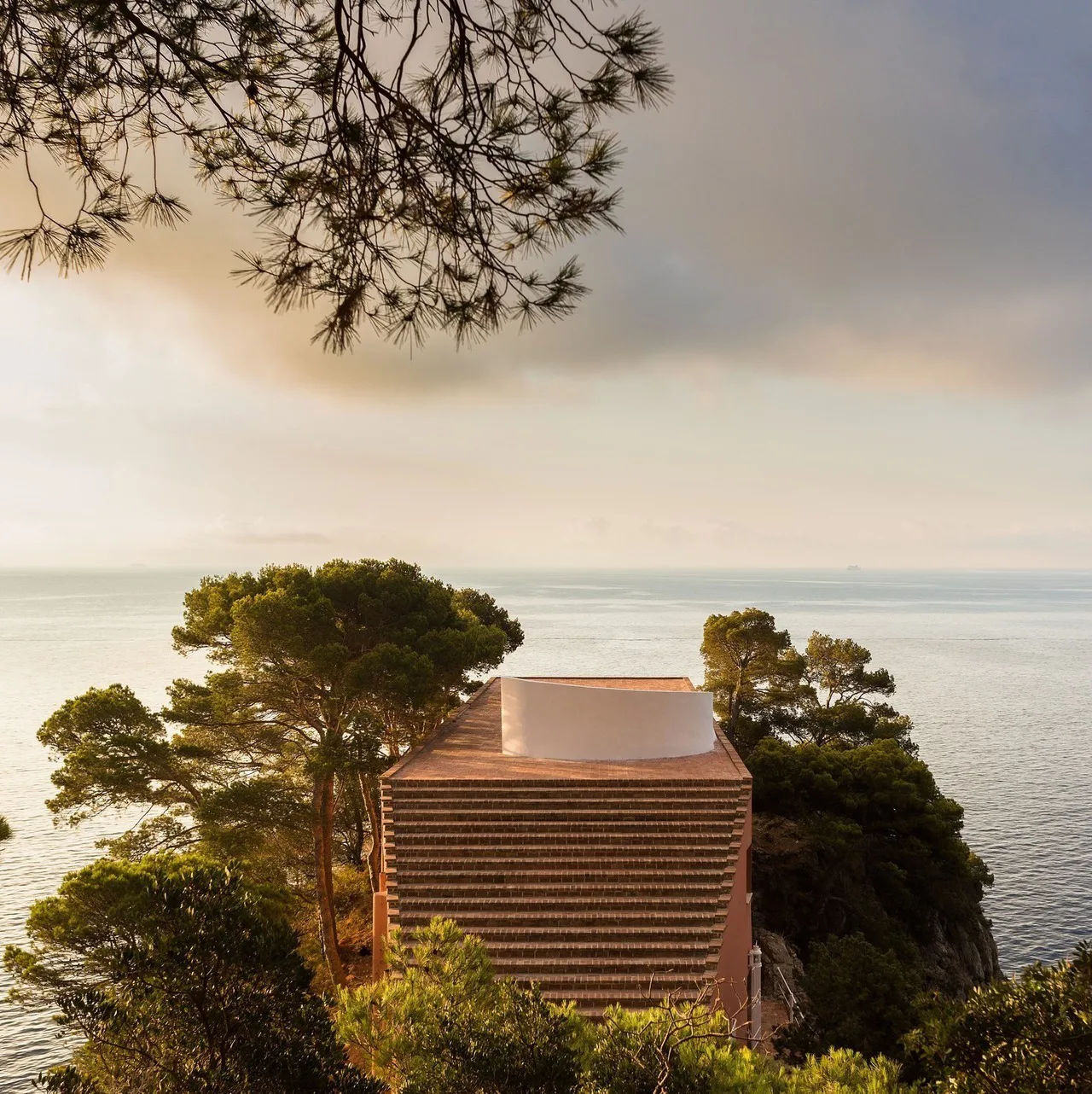 Mediterranean Architecture on the cliffside