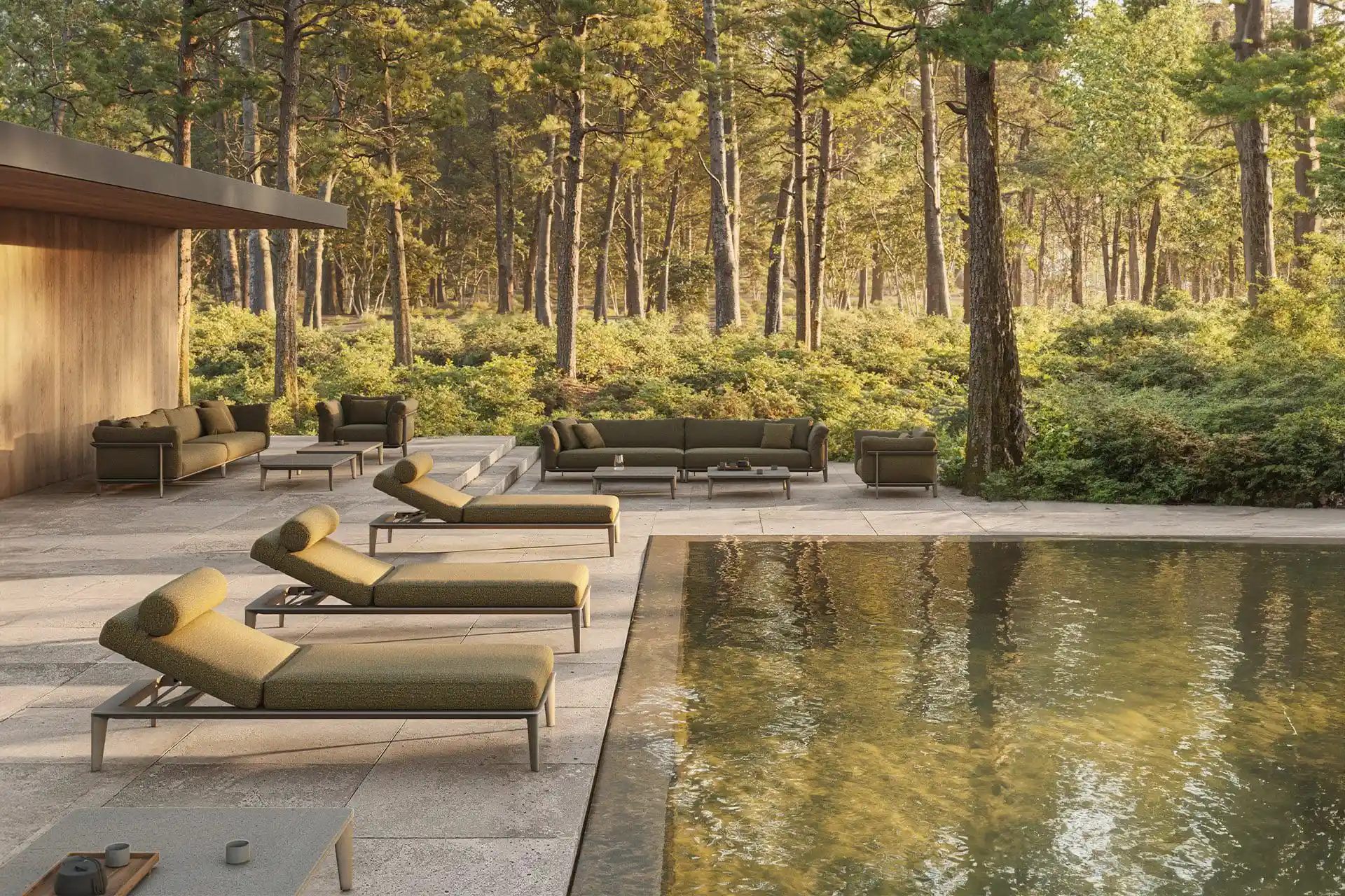 Outdoor furniture design by Jean-Marie Massaud