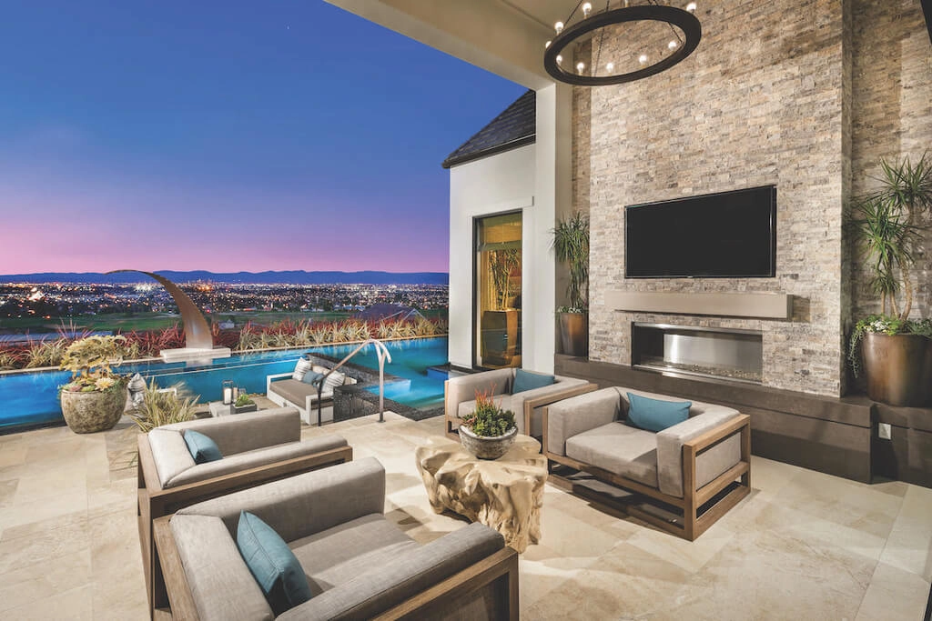 Outdoor Living Trends in outdoor living room and poolside