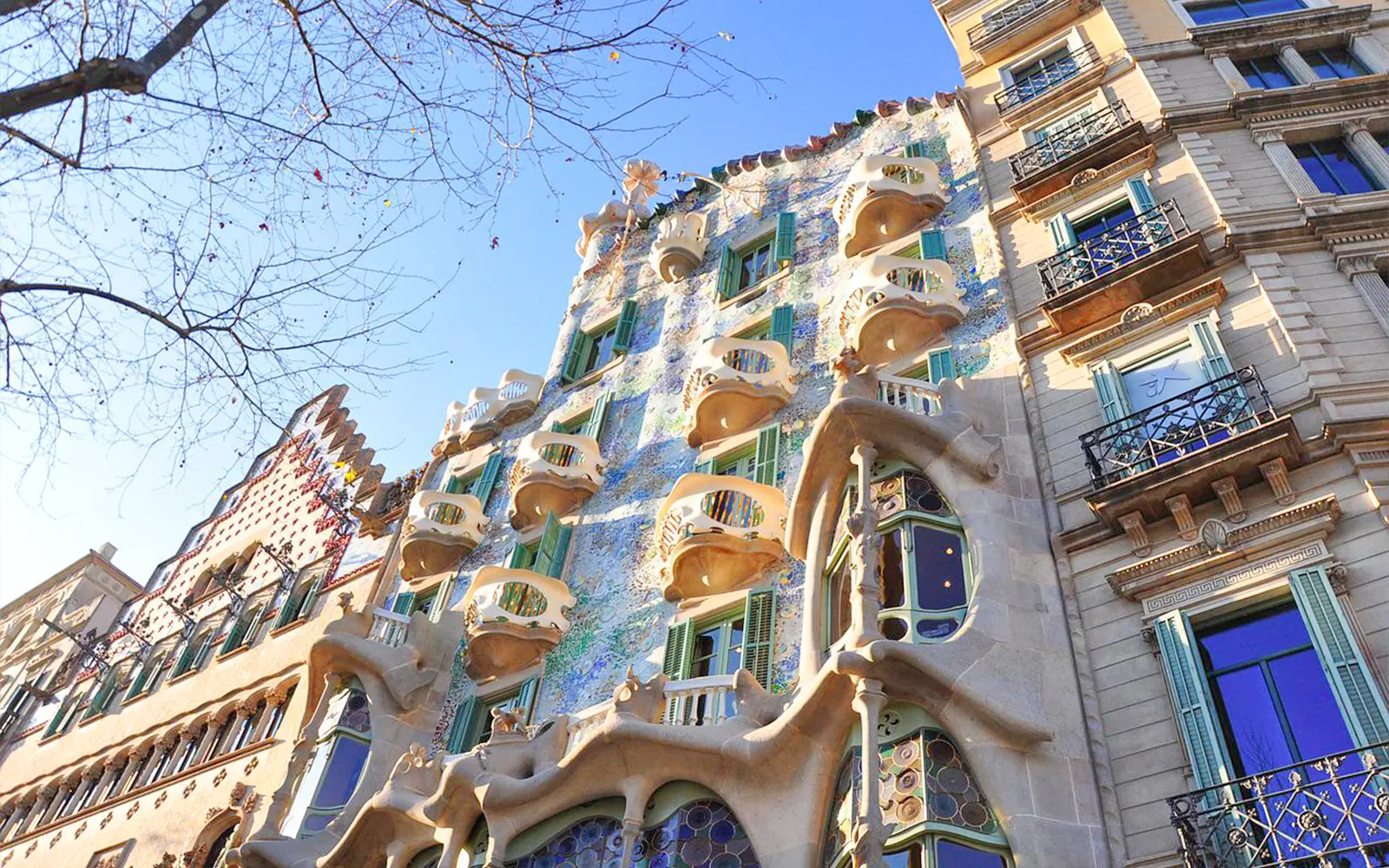 Casa Batllo Elevated view.