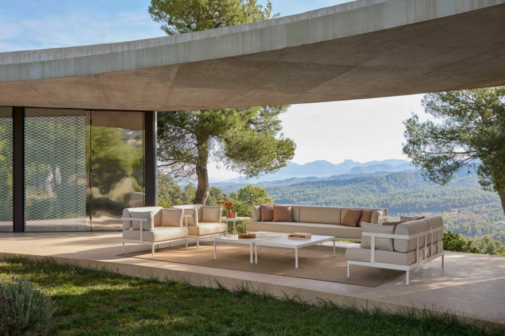 Mediterranean villa highlighting contemporary