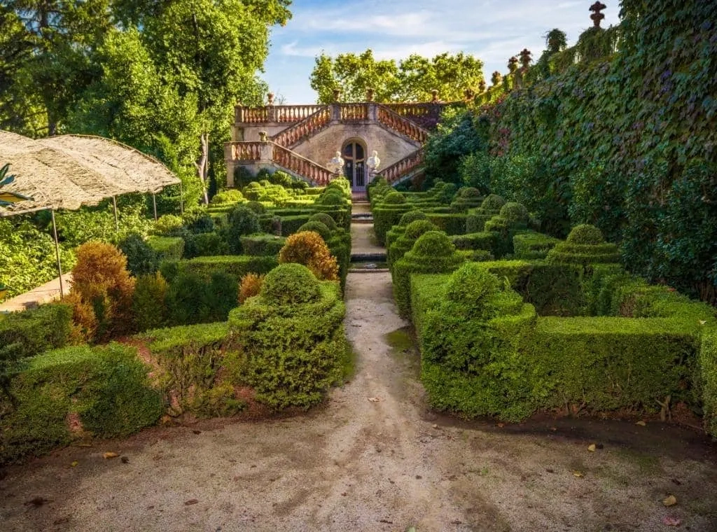 Palace Garden in Barcelona.