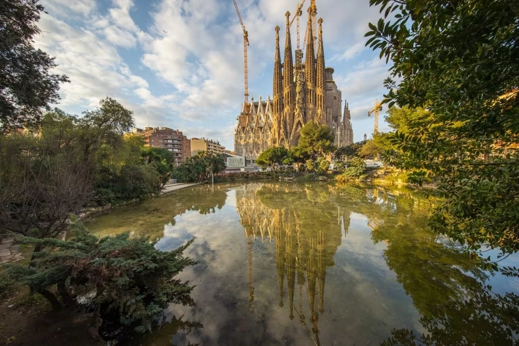 Outside view of the Sagrada Família, one of the greatest Landmarks in Barcelona