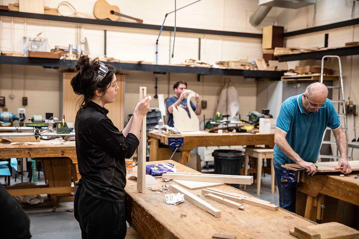 The authentic craftsmanship process behind pieces showcased at Design Fairs.
