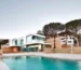 Seaside living architecture modern Mediterranean house on the Costa Brava with panoramic sea views, natural materials, and contemporary coastal design.