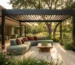 An upscale contemporary outdoor layout perfectly illustrating the prestige of Sustainable Outdoor Architecture.