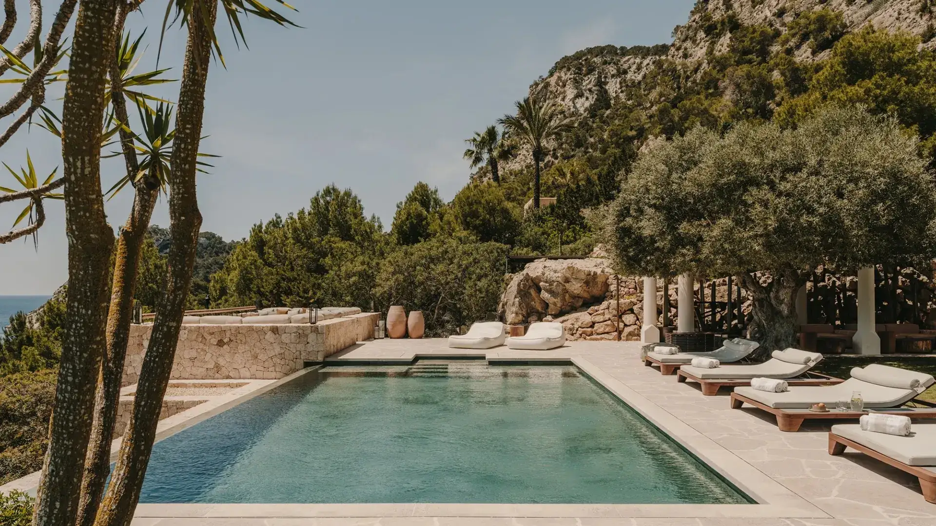 An upscale contemporary outdoor layout perfectly illustrating the prestige of Mediterranean Identity.