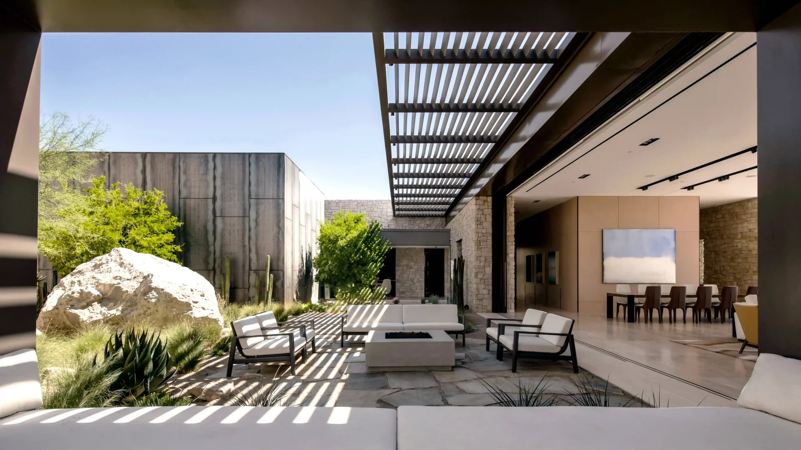 Outdoor Luxury Design featuring contemporary indoor-outdoor architecture, natural light, premium materials, and seamless Mediterranean-inspired living.