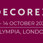 Decorex 2026 event banner announcing the luxury interior design trade fair at Olympia London.