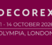 Decorex 2026 event banner announcing the luxury interior design trade fair at Olympia London.