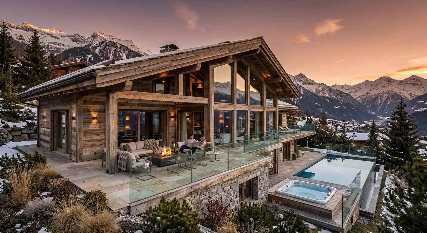 Contemporary luxury Alpine chalet